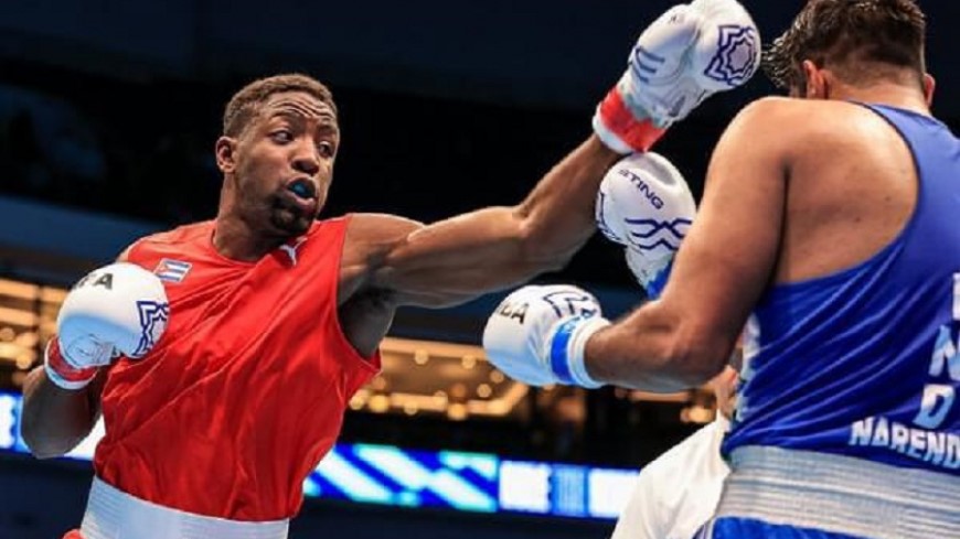 Fernando Arzola durante una pelea.