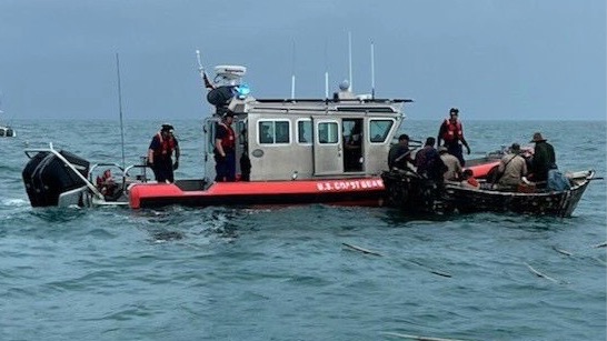  Balseros cubanos interceptados por la Guardia Costera de EEUU.