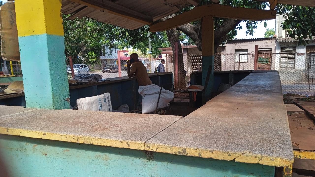 Desabastecimiento total en el mercado agropecuario de Santiago de las Vegas, La Habana.