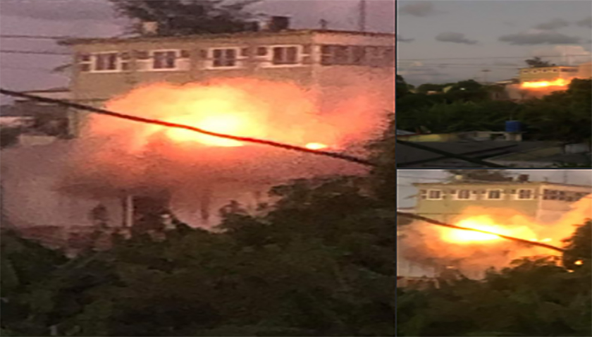 Incendio en un Centro de Convenciones de Regla.