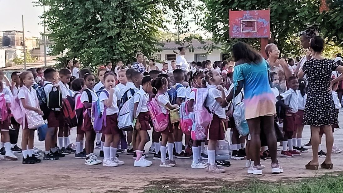 Niños en una escuela cubana.