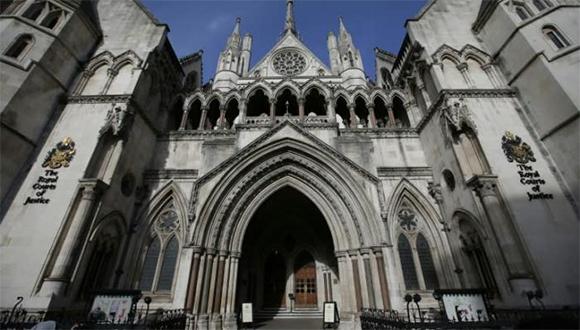 Fachada de las Reales Cortes de Justicia en Londres.