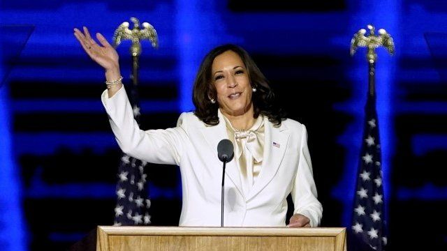 Kamala Harris el sábado en Delaware.