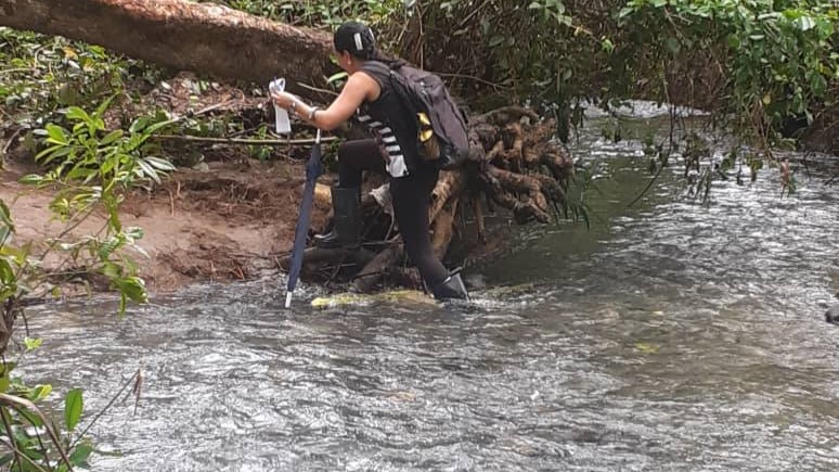 Crecida de un río en Baracoa.