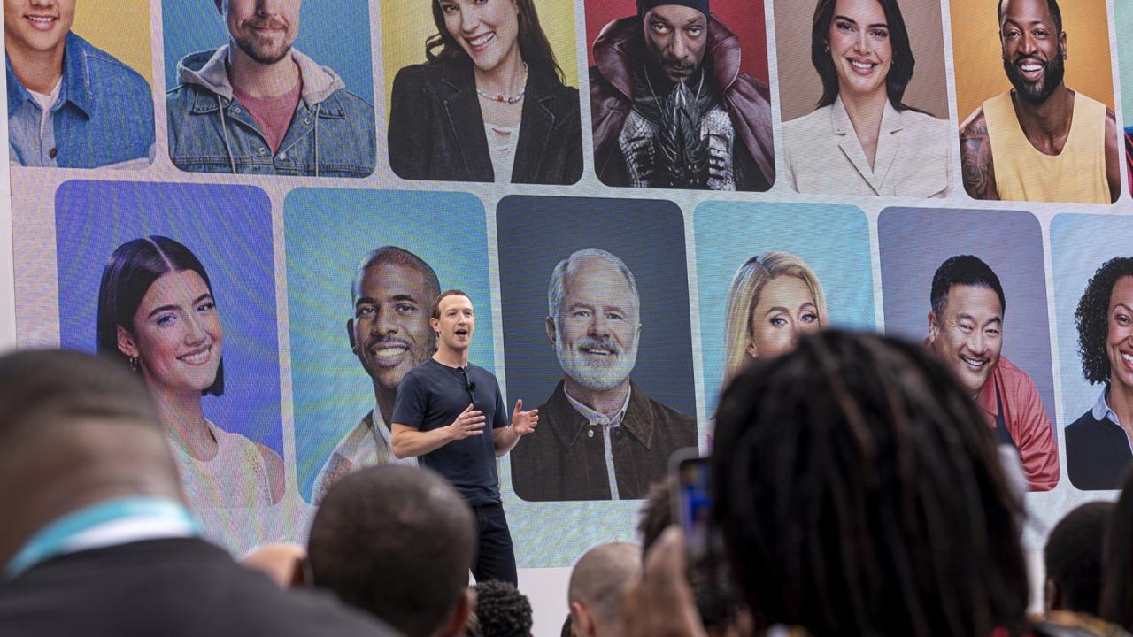 Mark Zuckerberg en un evento sobre Inteligencia Artificial.