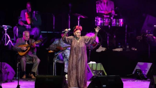 La cantante cubana Omara Portuondo