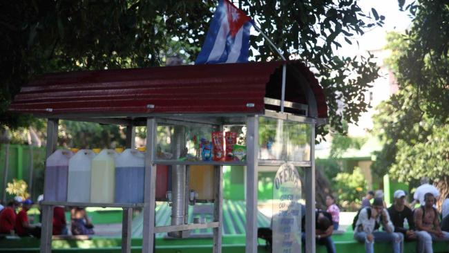 Venta de granizado en La Habana.