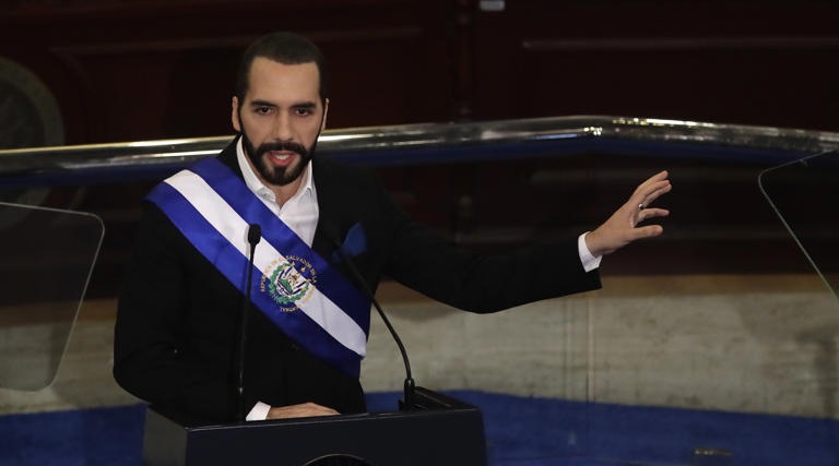 El presidente de El Salvador Nayib Bukele.