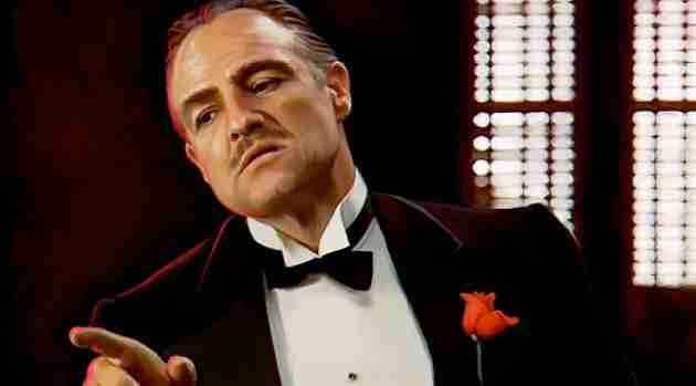 Marlon Brando en el papel de Don Vito Corleone.