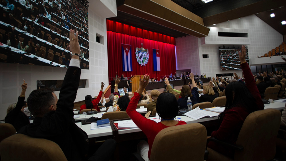 Sesión de la Asamblea Nacional del Poder Popular de Cuba.