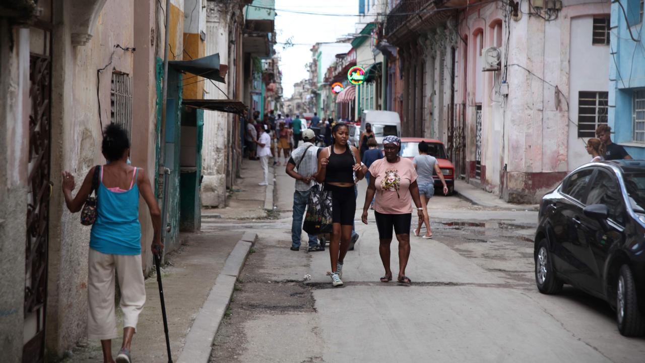 Una calle en Cuba.