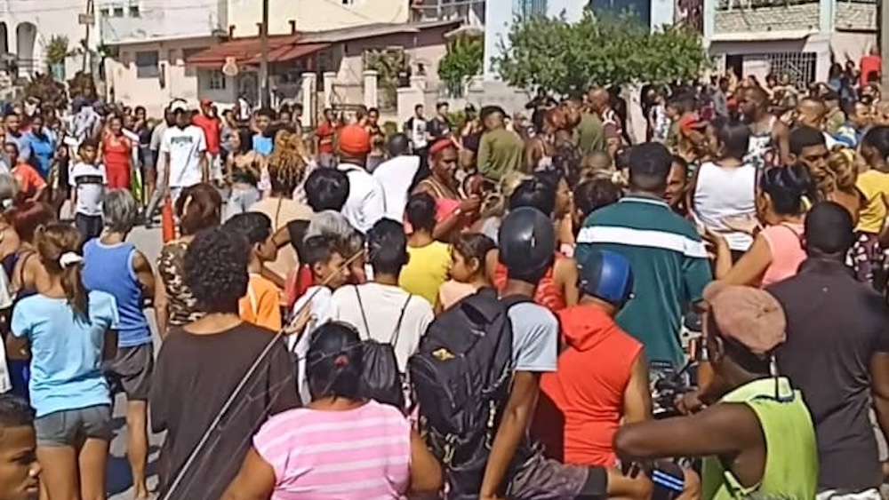 Protesta del 17 de marzo en Santiago de Cuba.