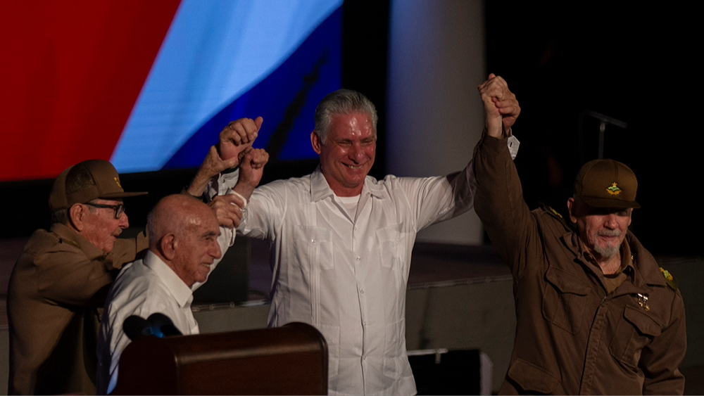 José Ramón Machado Ventura, Raúl Castro, Miguel Díaz-Canel y Ramiro Valdés.