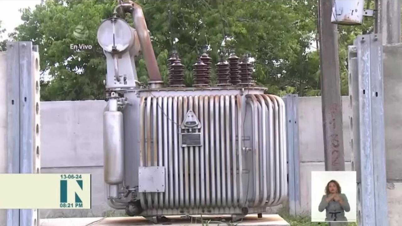 Instalación en una subestación eléctrica.