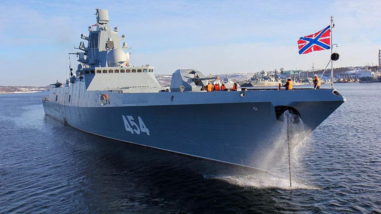 Fragata Almirante Gorshkov, de la Marina de Guerra de Rusia.