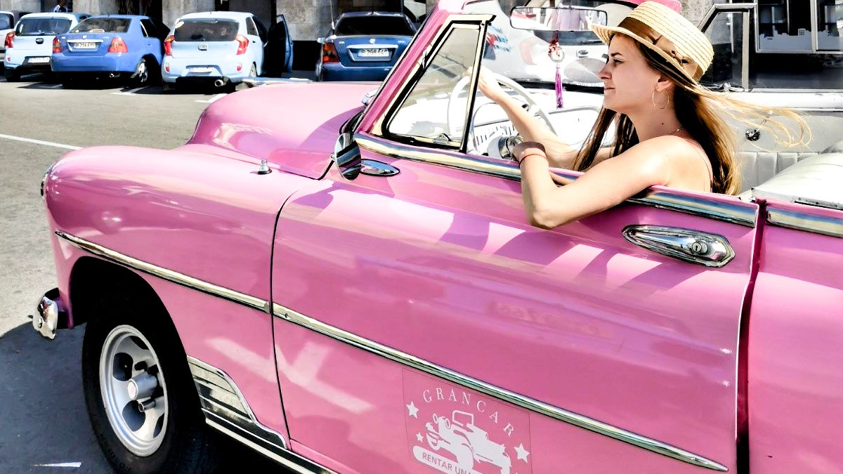 Una turista rusa en La Habana.