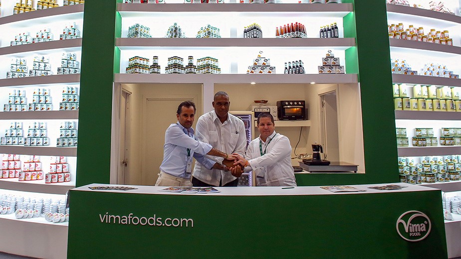 Stand de Vima en la Feria Internacional de Alimentos.