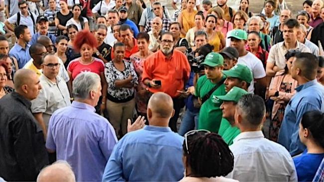 Miguel Díaz-Canel de visita en la Isla de la Juventud.